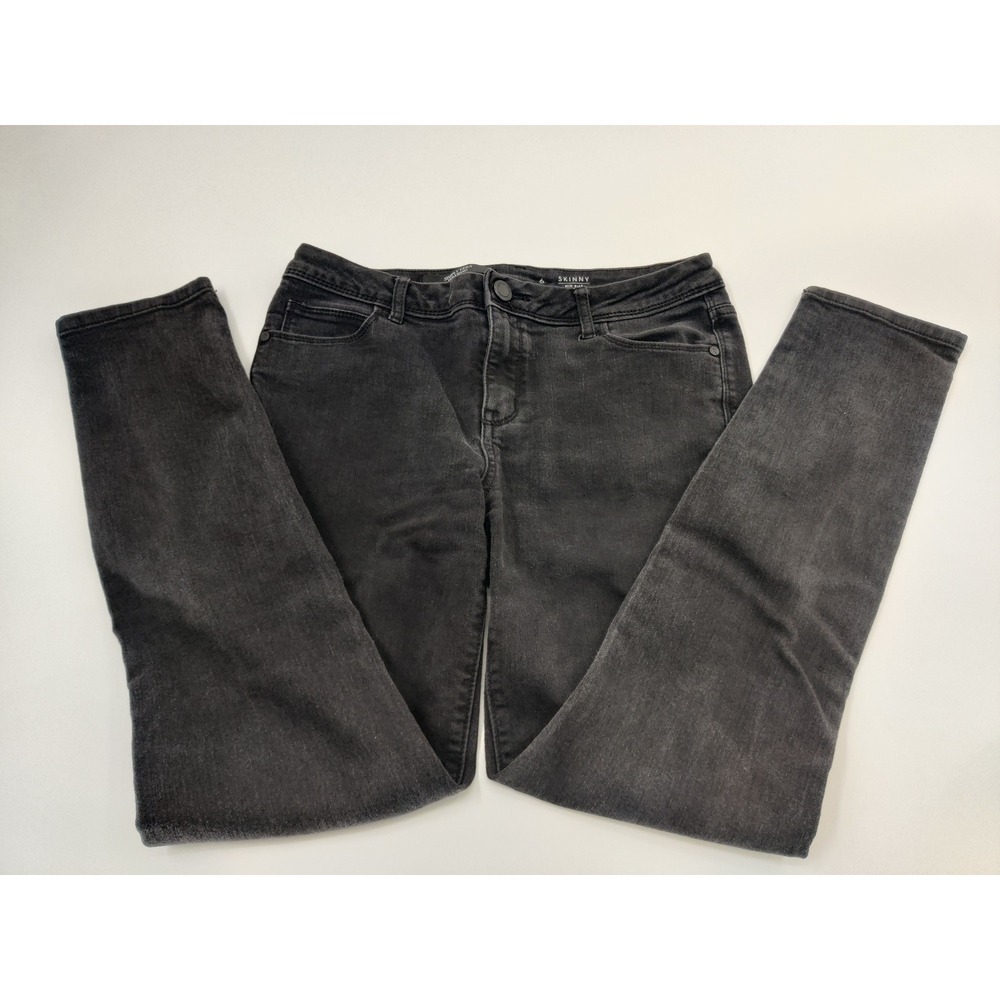 Simply Vera Vera Wang Women's Mid Rise Skinny Jeans Dark‎ Wash Size 6